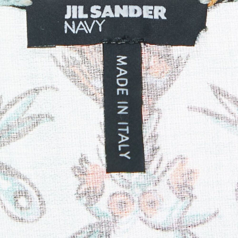 Jil Sander Multicolour Crepe Floral Print Pleated Midi Dress M - Picture 5 of 6